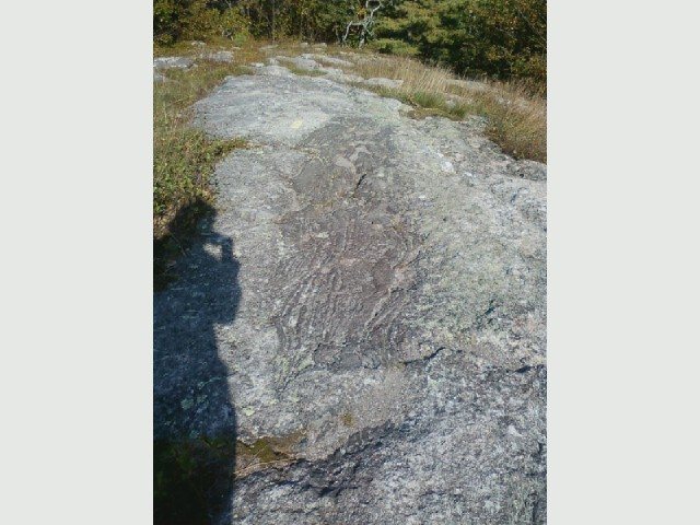 Rumney, NH. Devonian Littleton Formation is intruded. engulfed by granite.