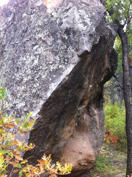 Left shot of the arete.