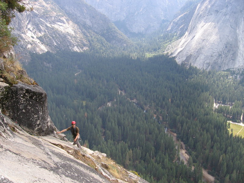 My partner Jeff on Pitch 15 of the Royal Arches.