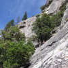 Jeff leading Pitch 14 of the Royal Arches.