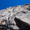 Gordon near the crux.