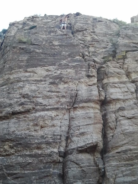 Me at the top of a nice sewn up crack!