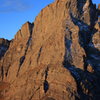 View of Ellingwood Ledges in the morning.  The full route is visible.  Picture taken from Humboldt's saddle.