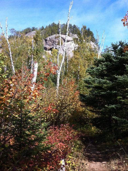 View of Carlton Peak from the Superior Hiking Trail coming from Temperance State Park