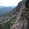 View from above Triangular roof, looking twords the Whitney Gilman Ridge