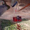 Moving up my fifth pitch (Arch Crack Pitch) on Prodigal Sun.  October 2011