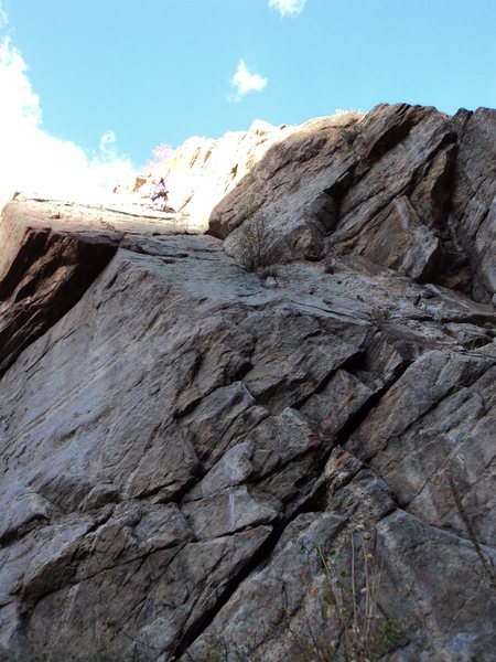 Dave higher up, before the ledge.