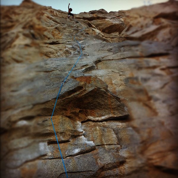 John Daniels clipping the chains on the classic Trundle Trophy.