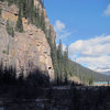 Crag as seen on the way up to the Teahouse. What a fantastic place!