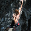 In the crux -The Oppurtunist, unknown climber<br>
<br>
Lots of nice air below at this point