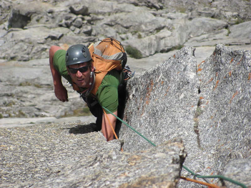 Matt Hartman following the wide pitch on Black Elk.  Summer 2011