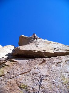 Derek, finishing the last crux.