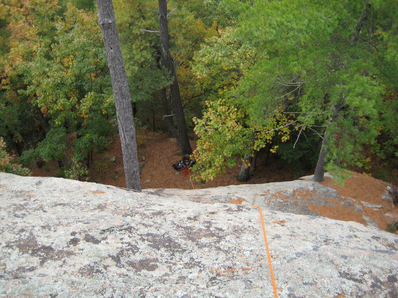 Looking down from the top