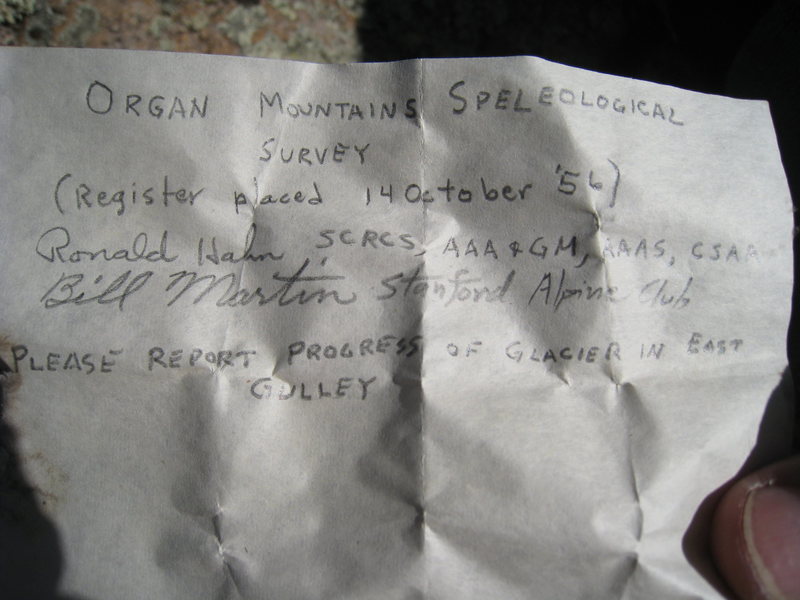 Old summit register (see comment)