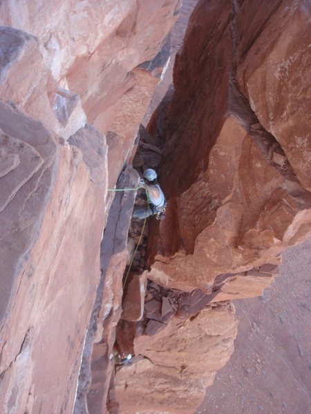 Logan following pitch 4.