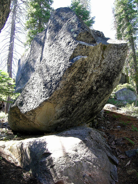 The Gatekeeper boulder. High stand start is V4, sit is futuristic project.