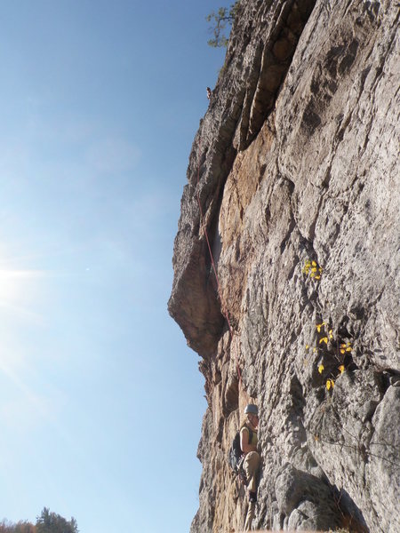 Climbers on Dufty's Popoff