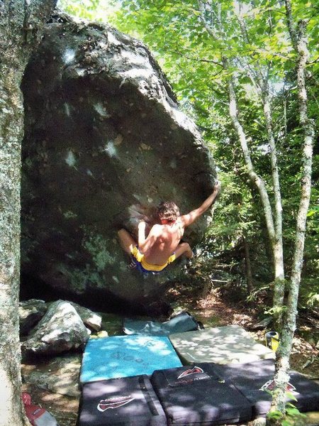 Steve Lovelace on the 3rd? ascent of Manchild