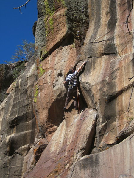 Matt finding his own beta for the crux of Keepin' It Real.