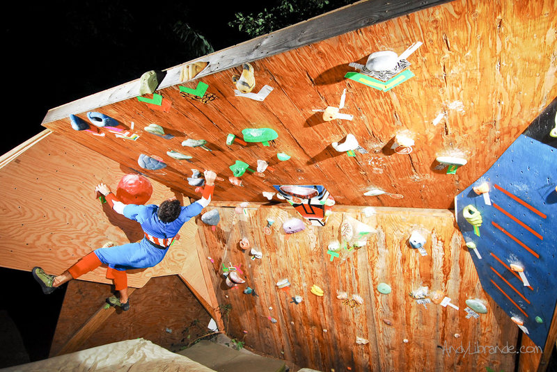 New Feature on the Wall built specifically to hold the Boss!!!<br>
<br>
Photo from our Backyard Bouldering Comp 2011: <br>
<br>
http://andylibrande.com/news/2011/10/2011-backyard-bouldering-comp-recap/