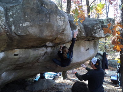Whitney wishing she'd had spinach for breakfast on Popeye.