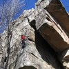 On the arete.  Fun!