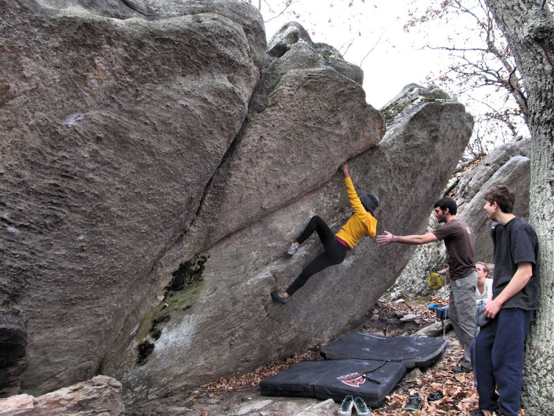 Sheila making the send.