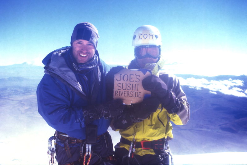 missing our sushi joint on the summit of Cotopaxi, Ecuador.  photo. Jon