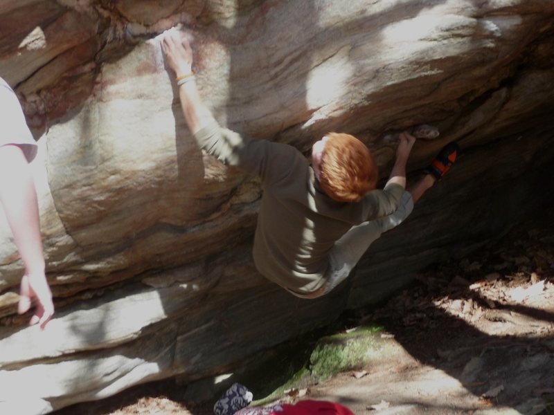 Bouldering at Pilot Mountain NC