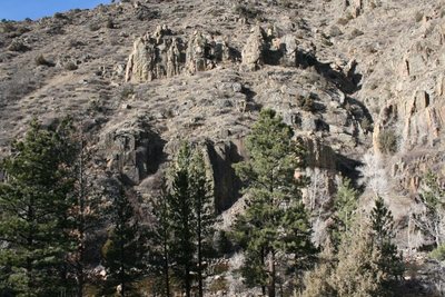 Stove Prairie Cracks viewed from the highway.