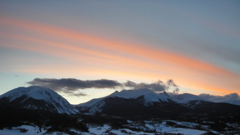 Buffalo Mountain, sunset.