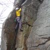 Doug plugging cams on American Beauty Crack, Old SS 11-25-11.