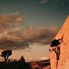 J Tree -Ryan campground - High Bouldering on 'The Flake'.