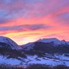 Gore Range at sunset.