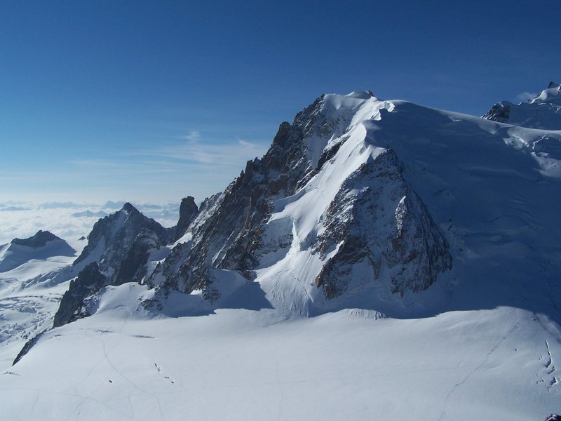 A view from the Aguille du Midi