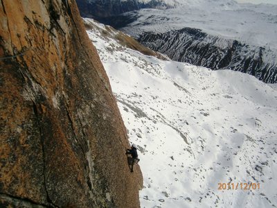 stellar crack in the crux fourth pitch