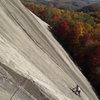 G-man following pitch 2 on a perfect fall day