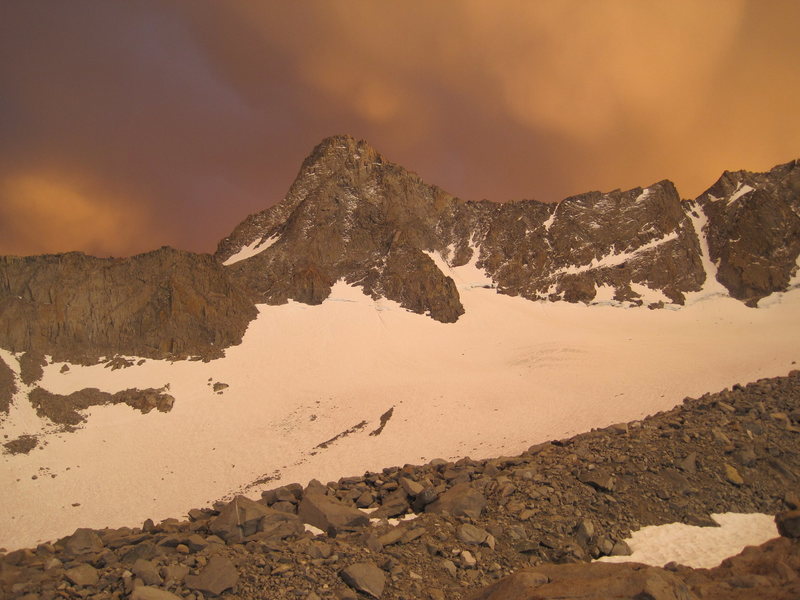 Mt.Sill, after some threatening weather, we had some spectacular lighting.