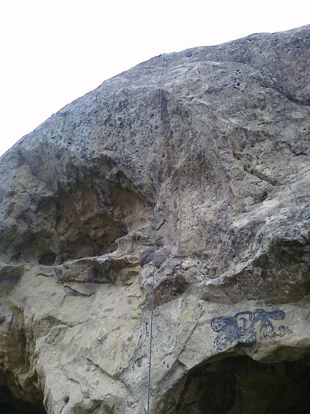 The tough-as-balls face climb.