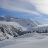 A nice sunny morning with a fresh blanket of snow.