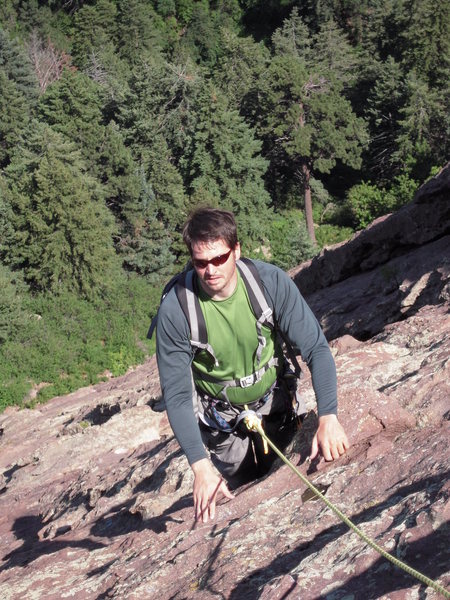 Climbing Third Flatiron: Boulder, CO.