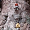 Arjun and DAS trying to figure out the opening sequence for "Buddha's Belly". Hopefully we'll send and post this very hard route soon!