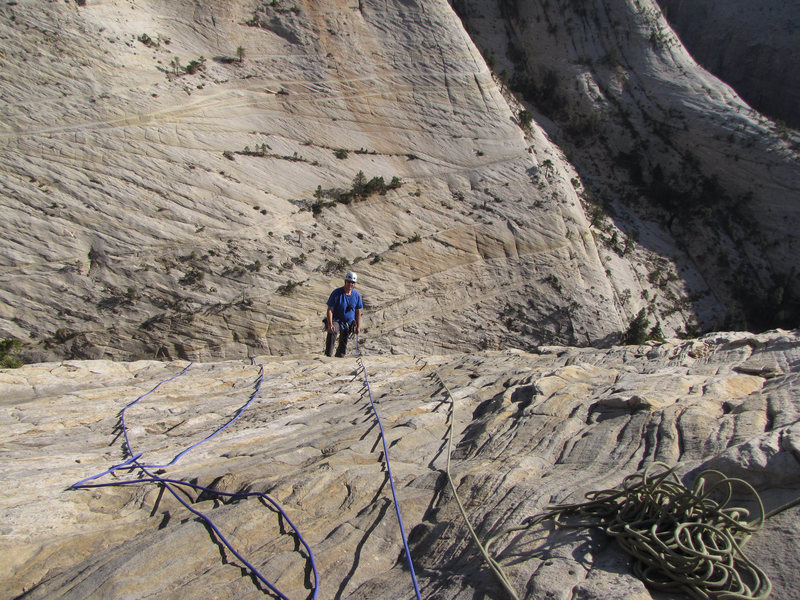 Brian C. hiking last pitch.