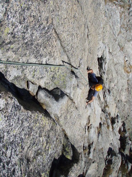 In the steep upper headwall of Piccadilly