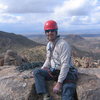 Me on the summit of Tom's Thumb.