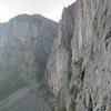 The cliffs of Ruogig on the western side of the Klausenpass