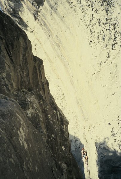 Lauri cleaning the 1st 20 feet of Blackbeard's Tears.