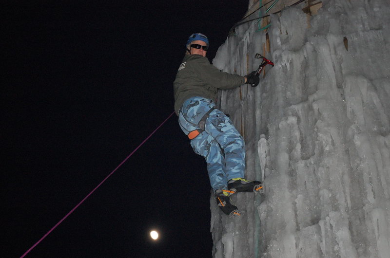 Moonlight climbing