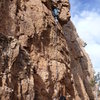 Abby leading up BR2, a filthy and dangerous yet fun route.