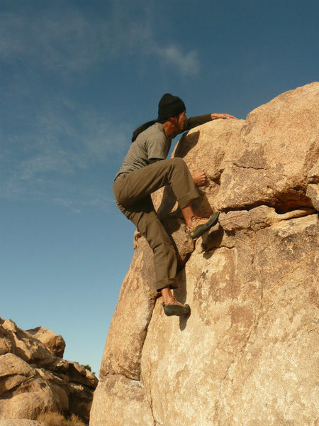 Throwing for the final hold on the Interceptor